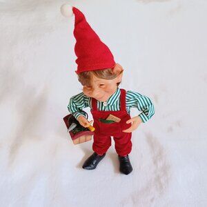 Celebrate It Christmas Treasures Darling Elves Handyman Elf Figure Karen Didion